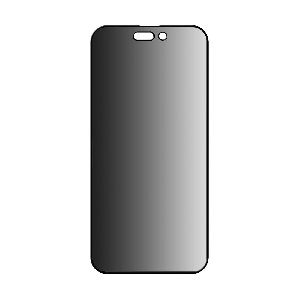 Pellicola protettiva per schermo Privacy Anank 1X Rinforzata 360 per Apple iPhone 15 Pro Max, Vetro Temperato, Colla Completa, 2.5D