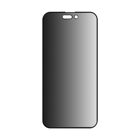 Pellicola protettiva per schermo Privacy Anank 1X Rinforzata 360 per Apple iPhone 15 Pro, Vetro Temperato, Colla Completa, 2.5D