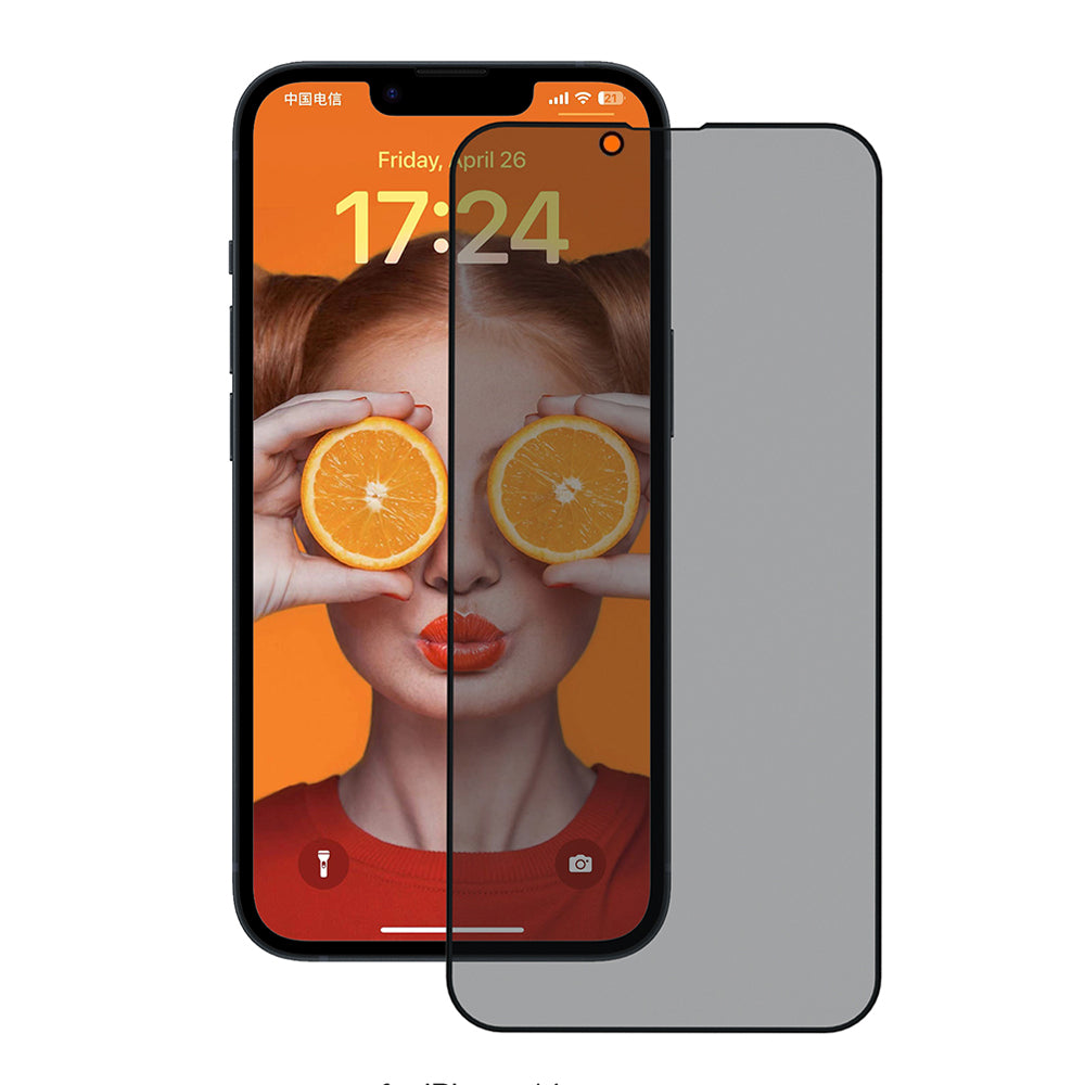 Pellicola protettiva per schermo Privacy Anank 3X Rinforzata per Apple iPhone 17e / 16e / 14 / 13 Pro, Vetro Temperato, Colla Completa, 2.5D