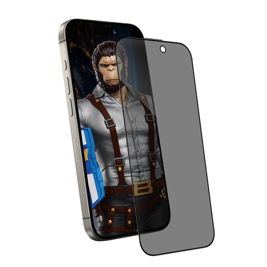Film de protection écran Privacy Blueo Anti-Peep pour Apple iPhone 12 Pro Max, Verre Trempé, Full Glue