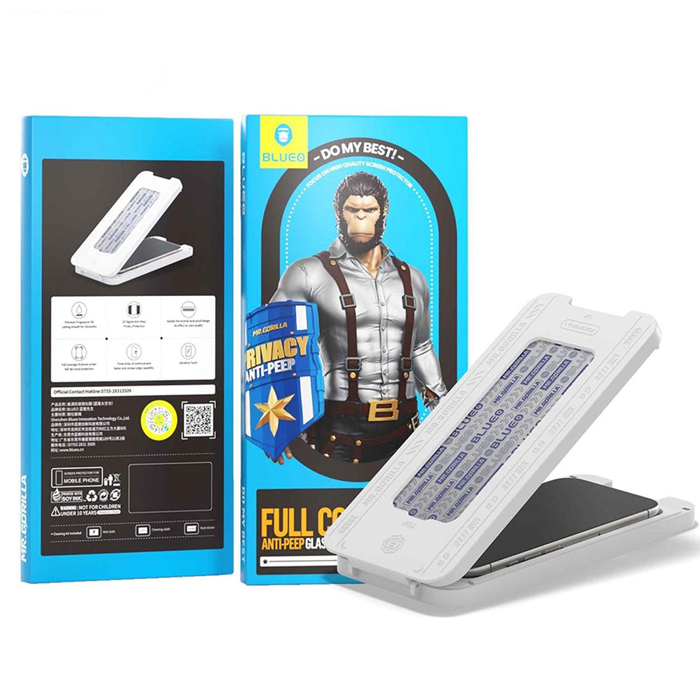 Pellicola Protettiva Schermo Privacy Blueo Anti-Peep per Apple iPhone 17 Air, Vetro Temperato, Full Glue