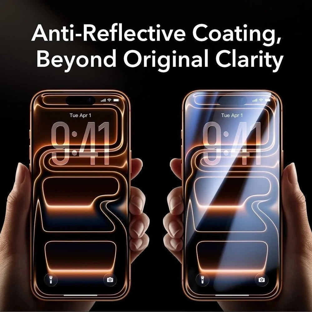 Privacy-Schutzfolie ESR Armorite Pro UltraFit für Apple iPhone 18 Pro Max, gehärtetes Glas, Full Glue, 3er-Set
