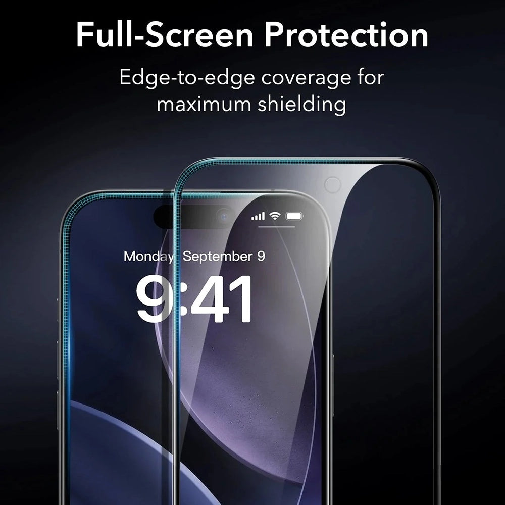 Film de protection Écran Privacy ESR Armorite UltraFit pour Apple iPhone 17 Air, Verre Trempé, Full Glue, Set de 3 pièces