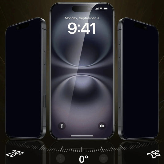 Film de protection Écran Privacy ESR UltraFit Armorite Pro pour Apple iPhone 17 Pro, Verre Trempé, Full Glue, Set de 3 pièces