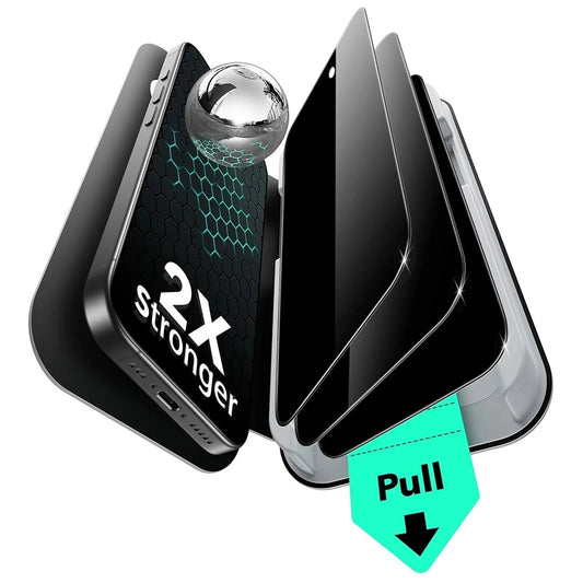 Film de protection Écran Privacy ESR UltraFit pour Apple iPhone 17 / 16 Pro, Verre Trempé, Full Glue, Set de 3 pièces