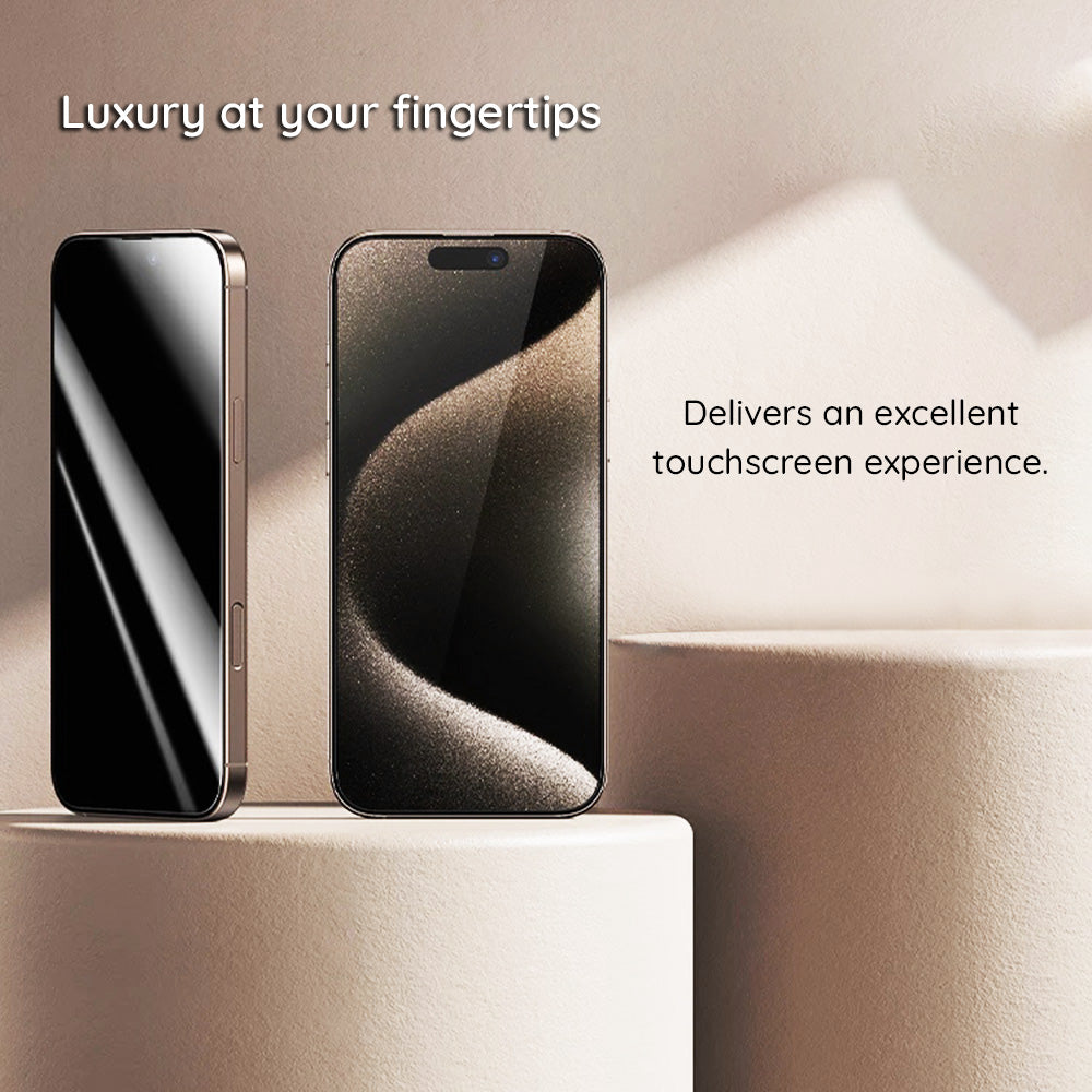 Schutzfolie Privacy Guess für Apple iPhone 16 Pro Max, Gehärtetes Glas, Vollverklebung, 2.5D