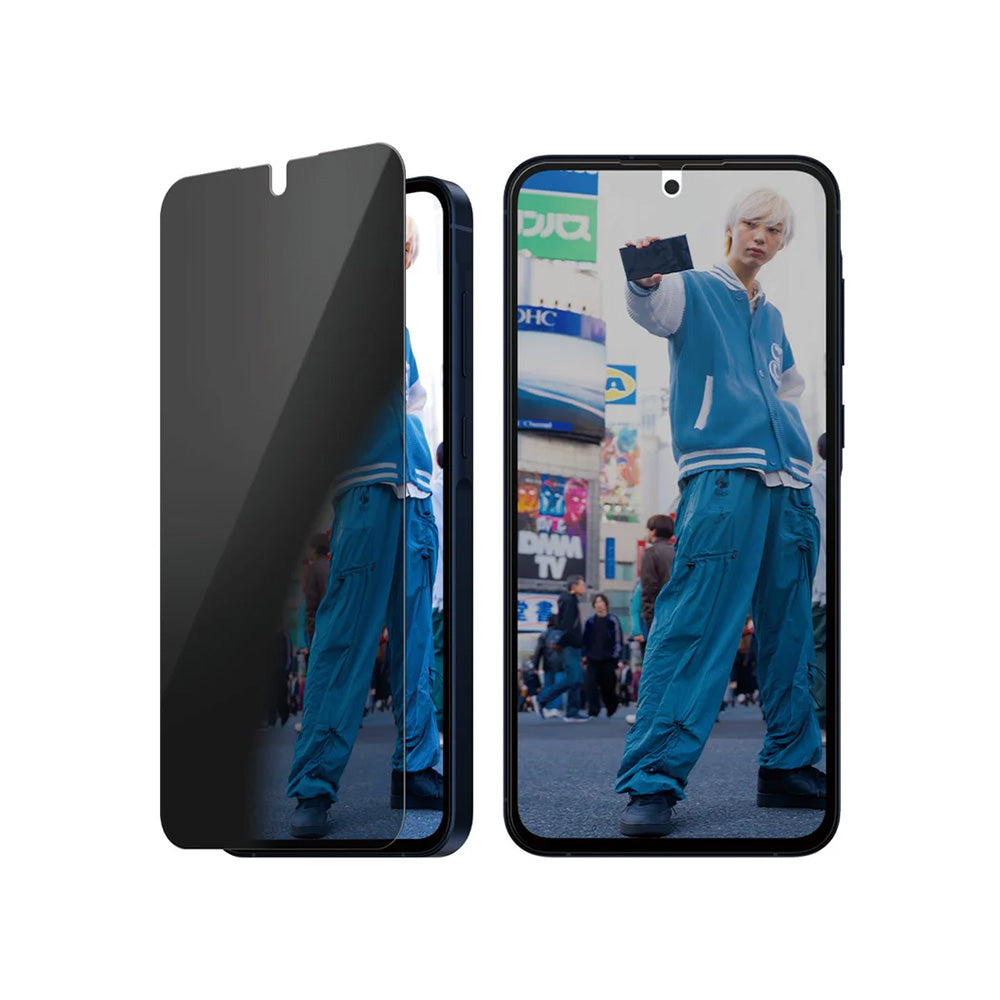Pellicola Protettiva Schermo Privacy PanzerGlass Ultra-Wide Fit per Samsung Galaxy A56 A566, Vetro Temperato, Full Glue