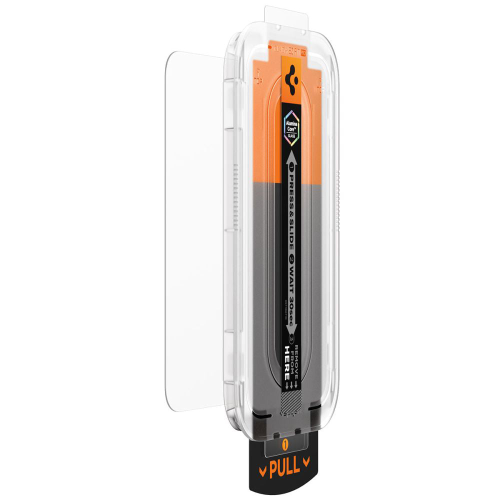 Schutzfolie Ecran Privacy Spigen GlastR EZ FIT Pro für Apple iPhone 17 Air, Gehärtetes Glas, Full Glue AGL09871
