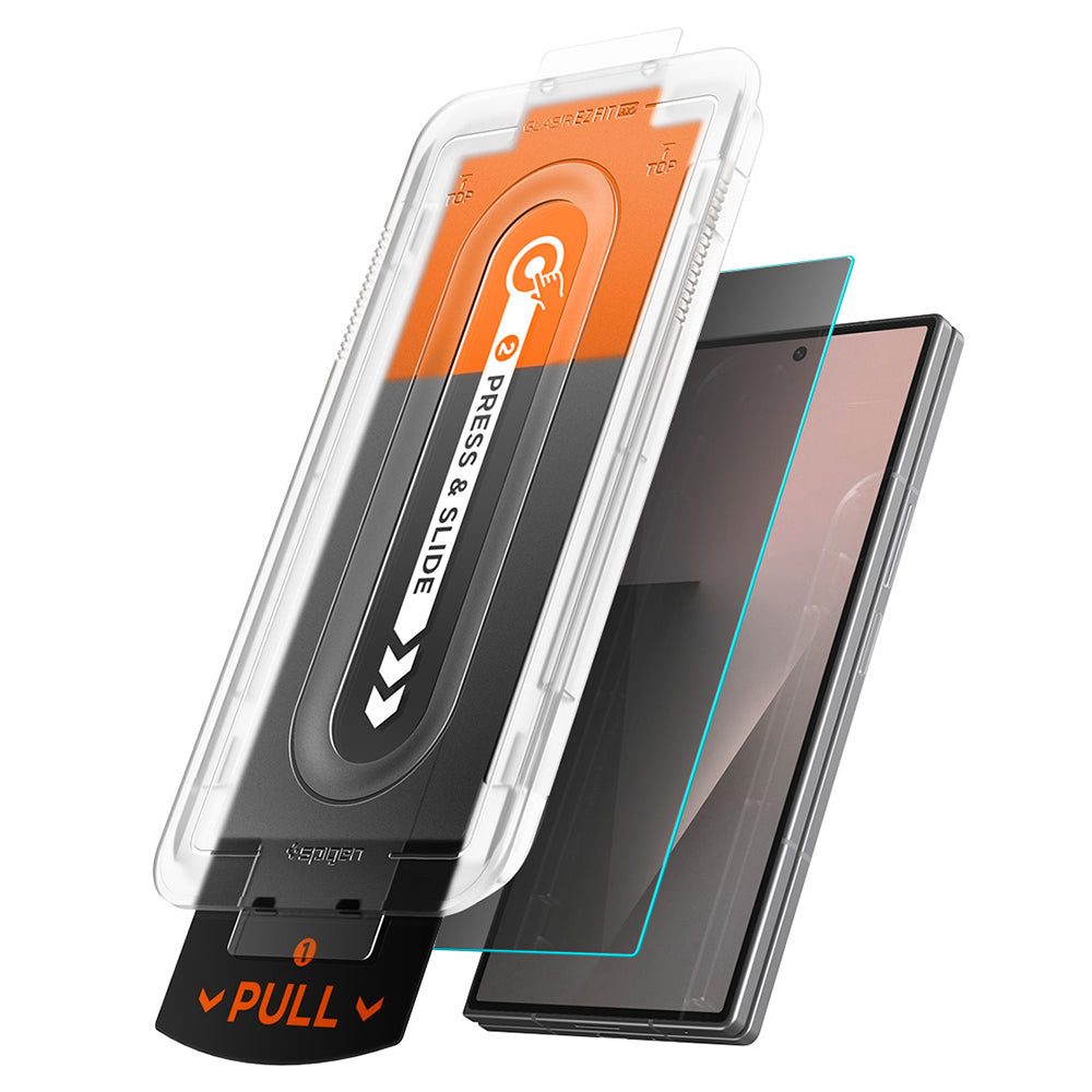 Spigen GlastR EZ FIT Pro Privacy Displayschutzfolie für Samsung Galaxy Z Fold8 Ultra F976, gehärtetes Glas, Vollkleber, 2er-Set