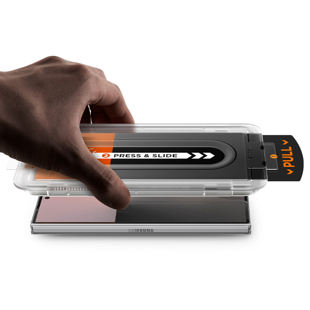 Spigen GlastR EZ FIT Pro Privacy Displayschutzfolie für Samsung Galaxy Z Fold8 Ultra F976, gehärtetes Glas, Vollkleber, 2er-Set