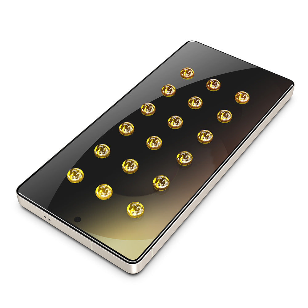 Pellicola Protettiva Schermo Privacy Techsuit TitanGlass CrystalHD per Samsung Galaxy S26 Plus, Vetro Temperato, Full Glue