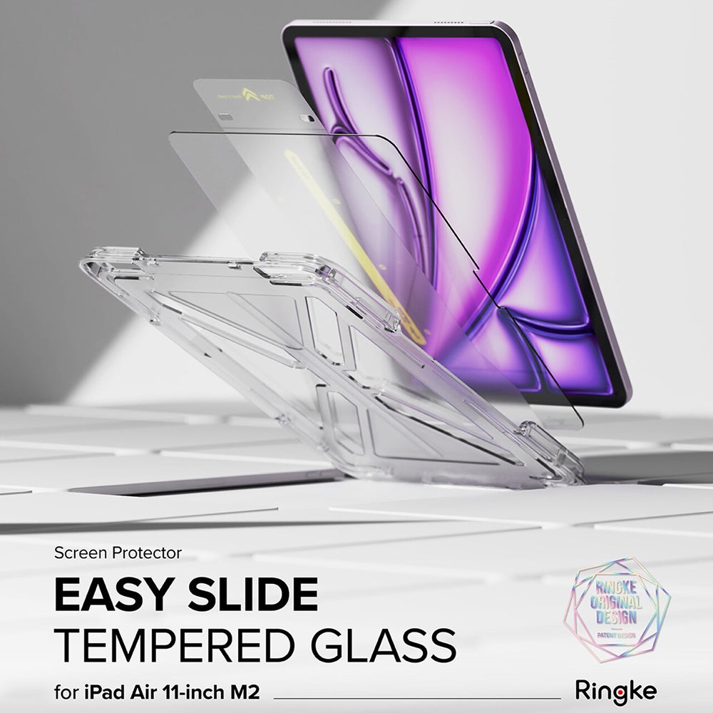Pellicola protettiva per schermo Ringke Easy Slide per Apple iPad Air 11 (2026) / Air 11 (2025), Vetro temperato, Full Glue