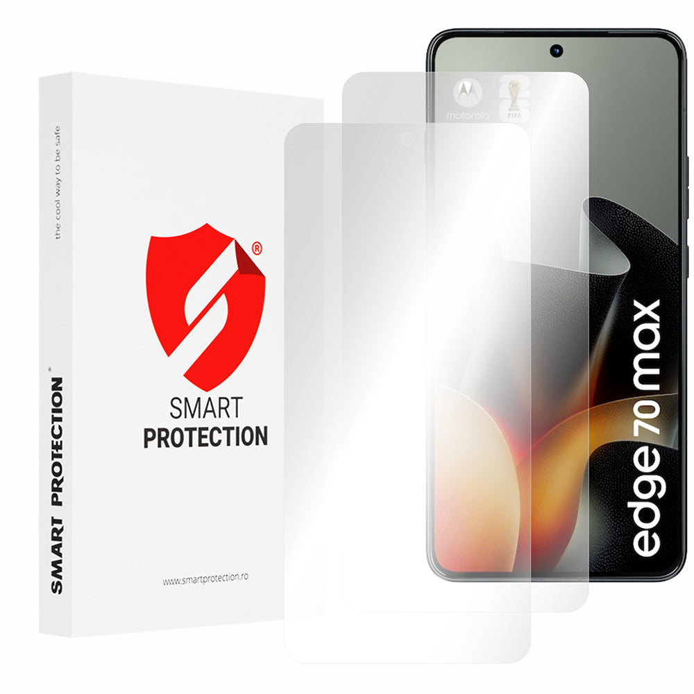 Film de protection d'écran Smart Protection Premium Classic pour Motorola Edge 70 Max, Plastique, Lot de 2 pièces