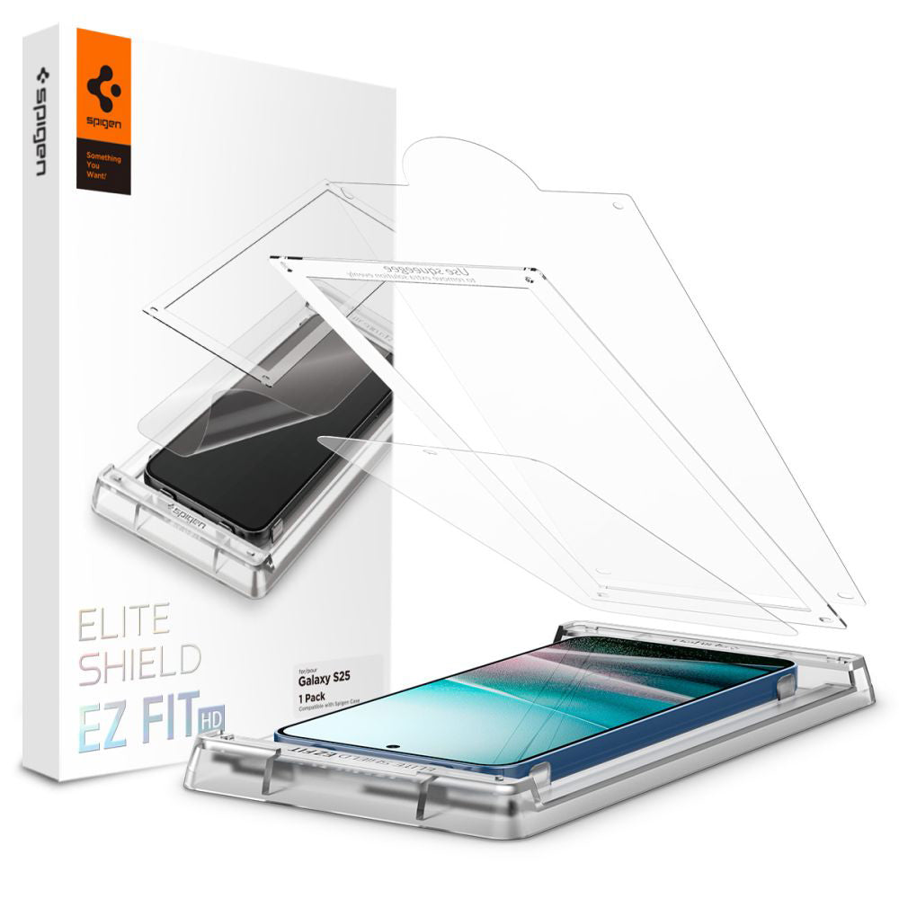 Pellicola protettiva per schermo Spigen Elite Shield EZ FIT HD per Samsung Galaxy S25+ S936, Plastica AFL09087