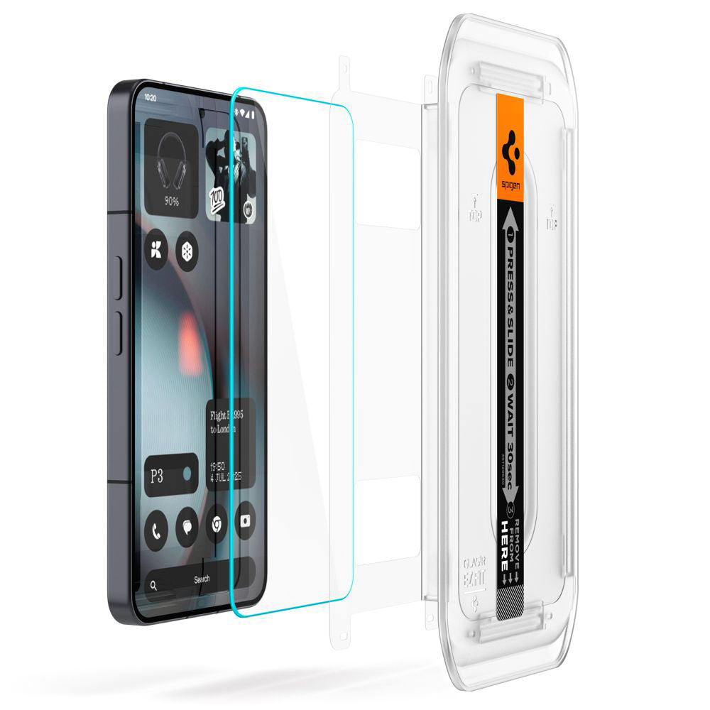 Film de protection écran Spigen GlastR EZ FIT pour Nothing Phone (3), Verre Trempé, Full Glue, Set 2 pièces AGL10165