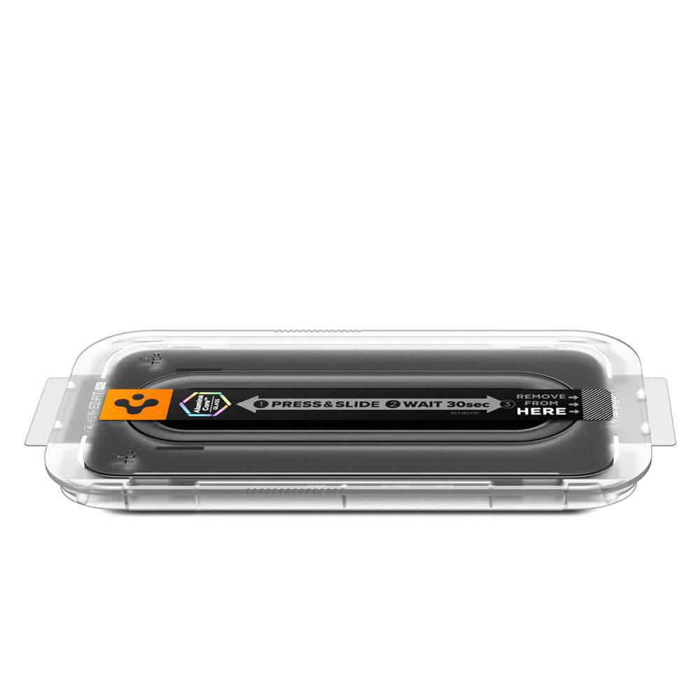 Schutzfolie Spigen GlastR EZ FIT Pro für Apple iPhone 17 Air, gehärtetes Glas, Full Glue AGL09870