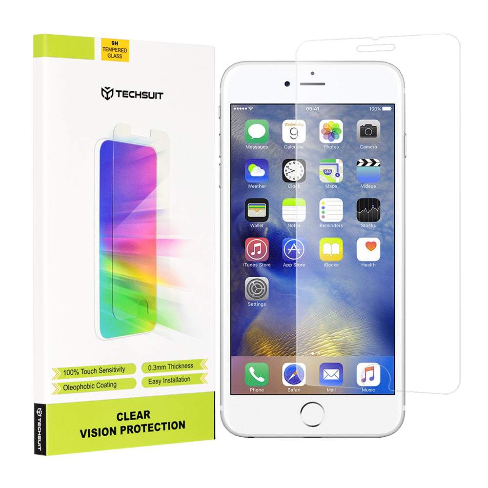 Pellicola protettiva per schermo Techsuit Clear Vision per Apple iPhone 6s Plus / 6 Plus, Vetro temperato, Full Glue