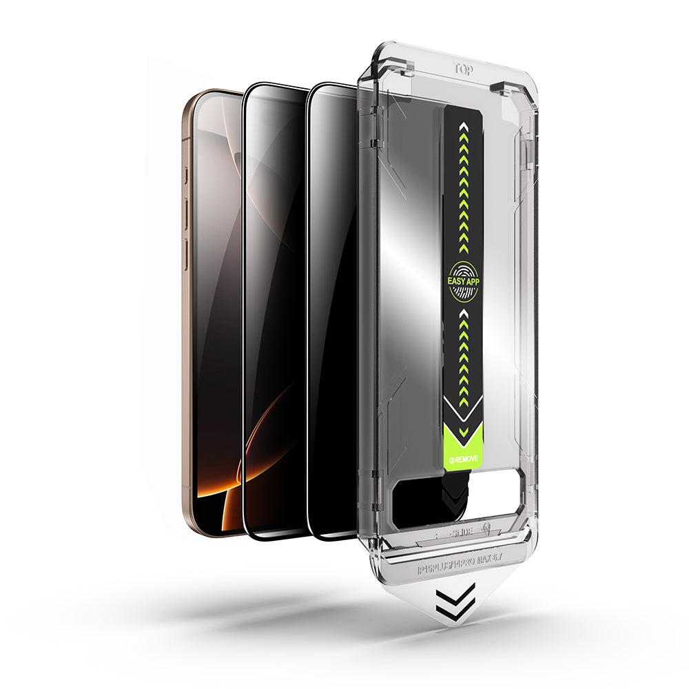 Pellicola protettiva per schermo Privacy Techsuit TitanGlass per Apple iPhone 11 Pro Max / XS Max, Vetro temperato, Full Glue, Set 2 pezzi