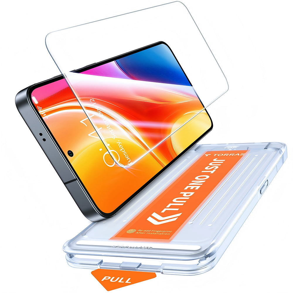 Film de protection d'écran Torras GlassGo Install Master pour Samsung Galaxy S26 Ultra S948, Verre Trempé, Full Glue, Transparent