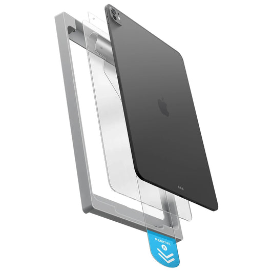 Pellicola protettiva per schermo UNIQ Optix Exofit per Apple iPad (2025), Vetro temperato, Colla completa