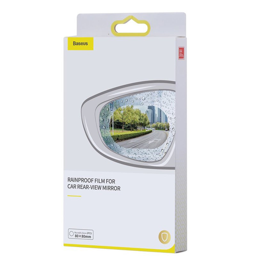 Film Miroir Anti-Pluie Baseus, 135mm x 95mm, Plastique, Set de 2 pièces SGFY-C02