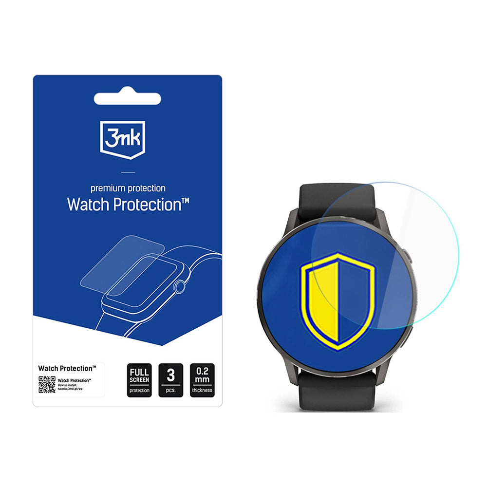 Pellicola Protettiva 3MK Arc per Garmin Venu 4 41mm, Set 3 pezzi, Plastica