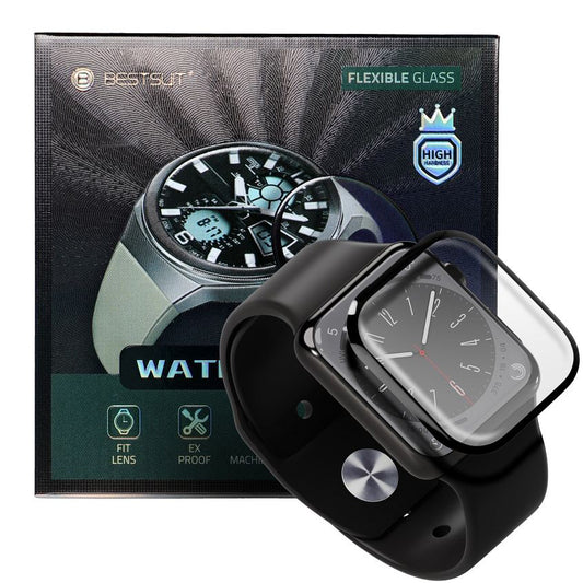 Bestsuit Schutzfolie für Huawei Watch 4 Pro, flexibles Glas, schwarz