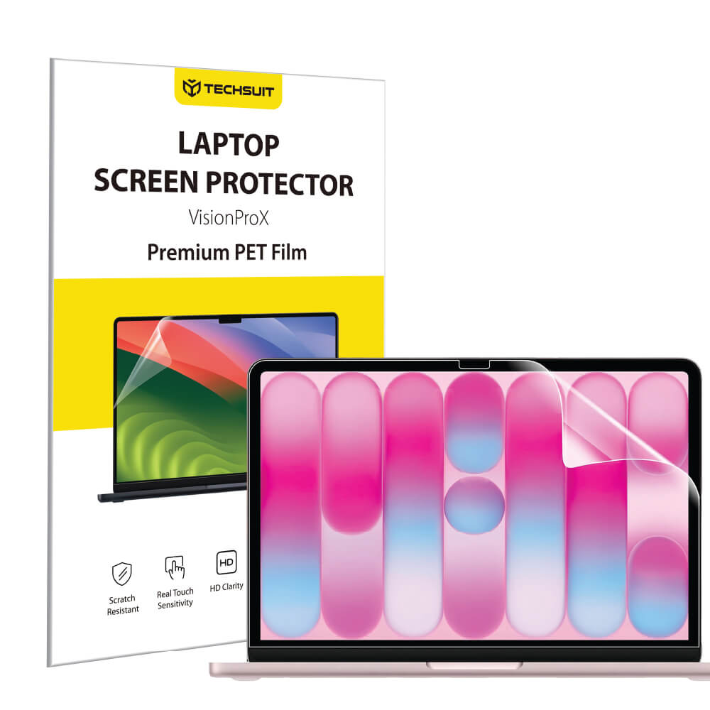 Film de Protection d'Écran Mat Anti Lumière Bleue Techsuit VisionProX pour Apple MacBook Neo 13 pouces, Plastique