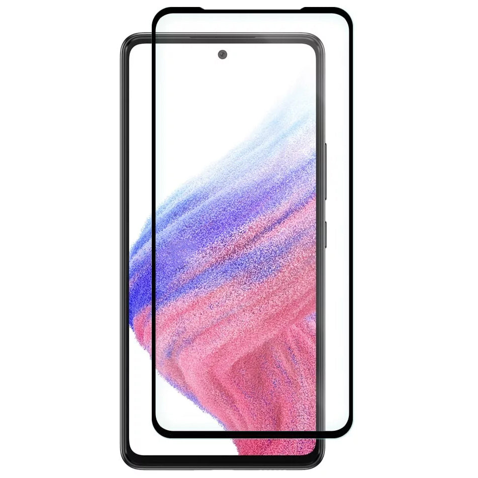 Pellicola Protettiva Schermo OEM per Samsung Galaxy A53 5G A536, Vetro Temperato, Full Glue, 5D, Nera