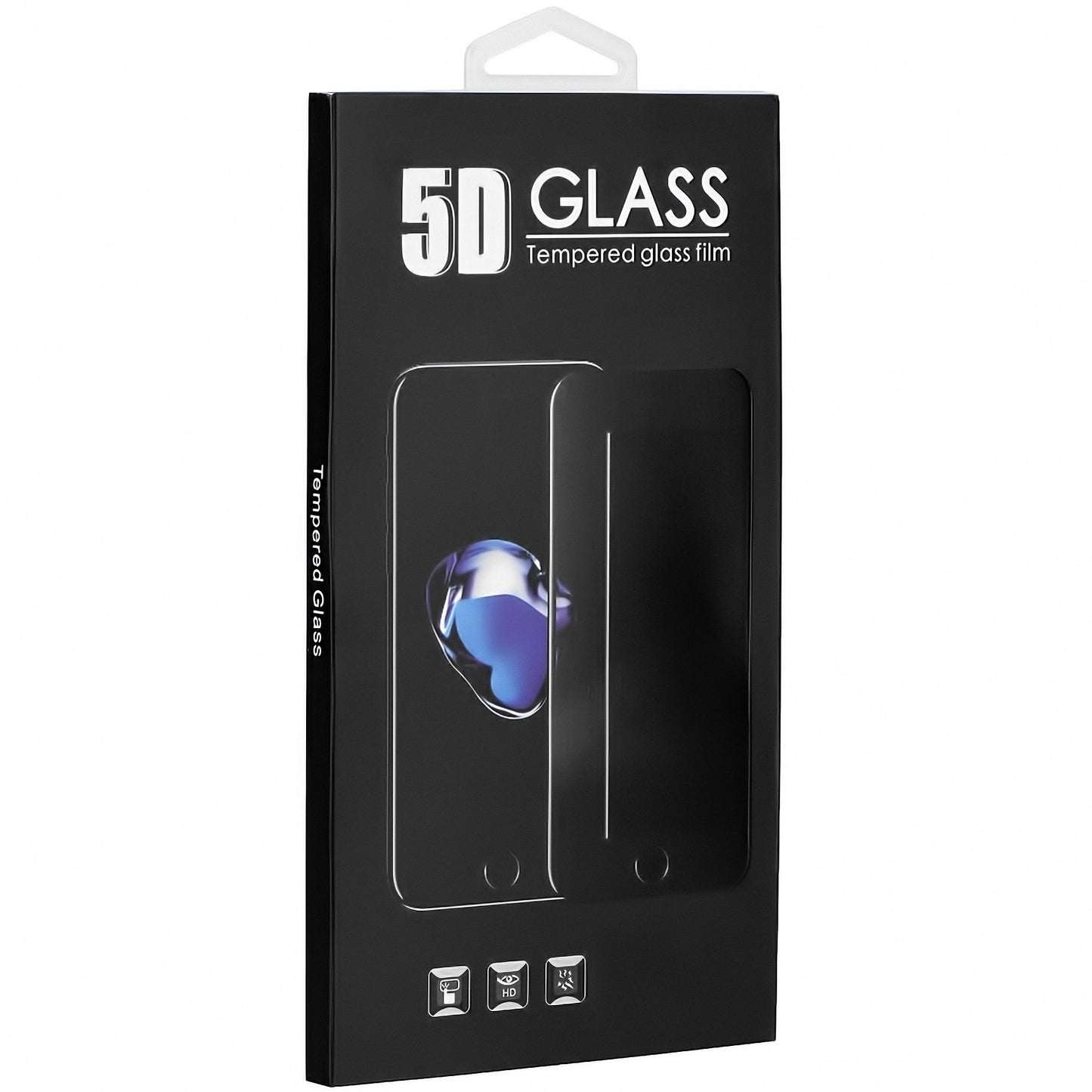 OEM Displayschutzfolie für Xiaomi Redmi 9A / Xiaomi Redmi 9C, gehärtetes Glas, Full Face, Full Glue, 5D, 0.3mm, Schwarz