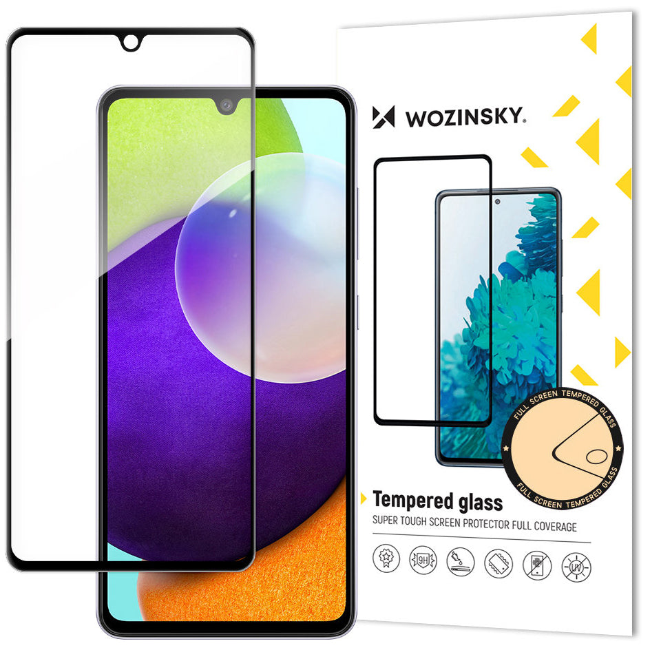 Film de protection d'écran WZK pour Samsung Galaxy A33 5G A336, Verre Trempé, Full Glue, Noir