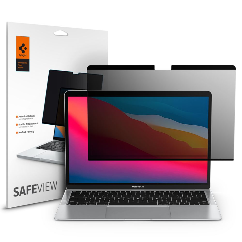 Pellicola Protettiva Privacy Spigen Safe View Magnetic per Apple MacBook Air M3 13inch (2024) / (2022), Plastica AFL06253