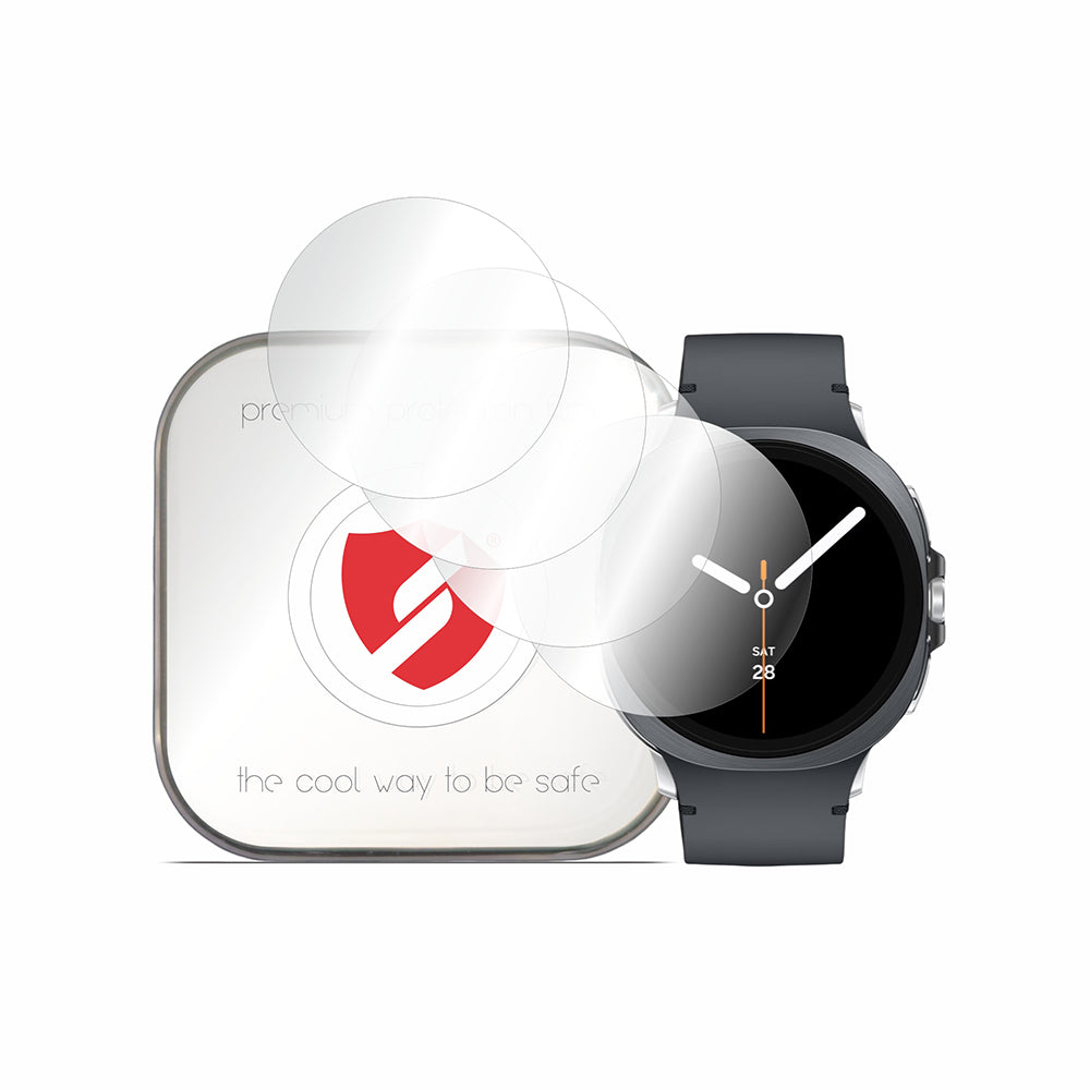 Pellicola Protettiva Smart Protection Premium Classic per Samsung Galaxy Watch9 / Watch8 44mm, Set da 4 pezzi, Plastica