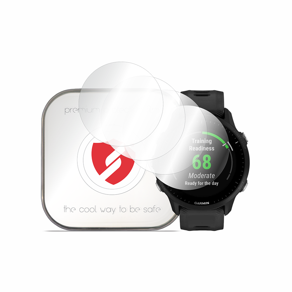 Pellicola Protettiva Smart Protection Premium Classic per Garmin Forerunner 955 Solar / 955, Set da 4 pezzi, Plastica