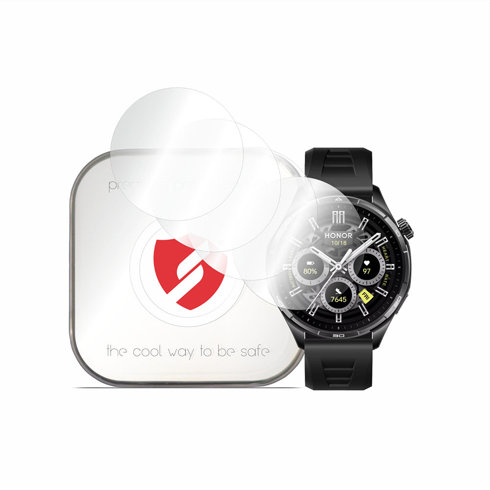 Pellicola Protettiva Smart Protection Premium Classic per Honor Watch 6, Plastica, Set da 4 pezzi