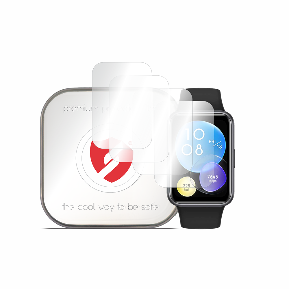 Pellicola Protettiva Smart Protection Premium Classic per Huawei Watch Fit 2 Active, Set da 4 pezzi, Plastica