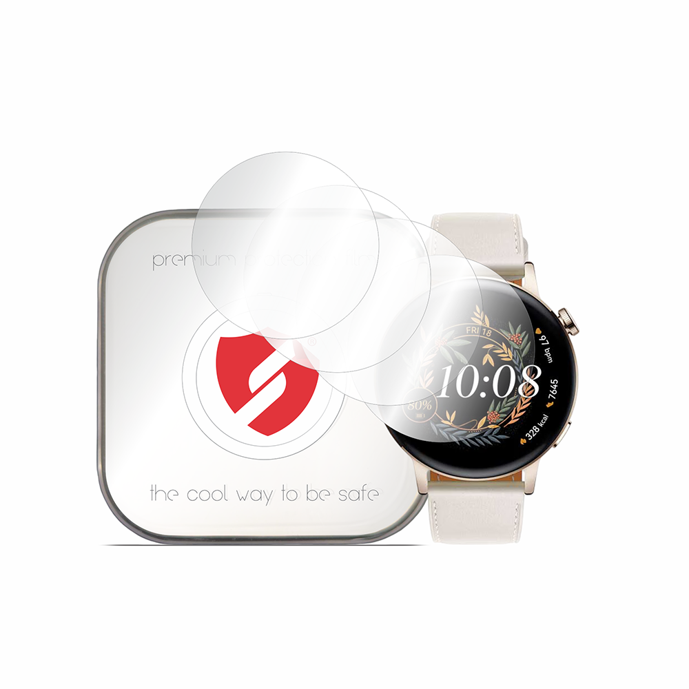 Pellicola Protettiva Smart Protection Premium Classic per Huawei Watch GT 3 42mm, Set da 4 pezzi, Plastica