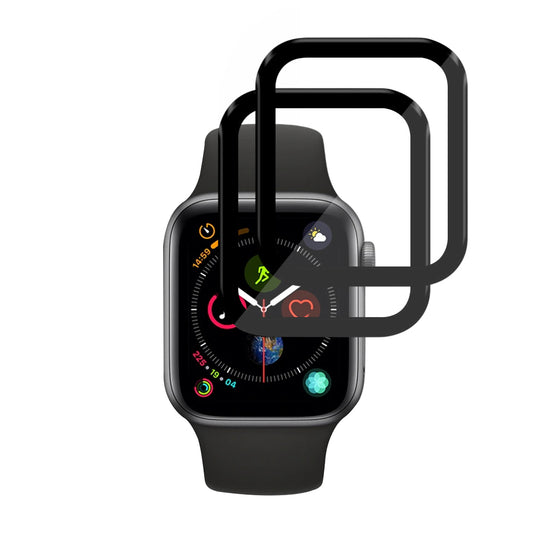 Pellicola Protettiva Techsuit Nano Flex per Apple Watch Serie 40mm, Set 2 pezzi, Plastica, Nera