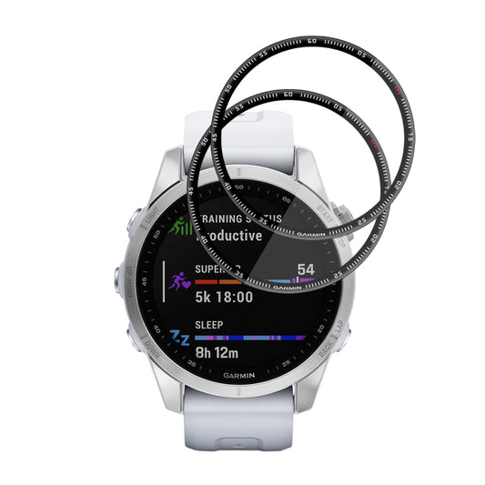 Schutzfolie Techsuit Nano Flex für Garmin Fenix 7S, Set 2 Stück, Kunststoff, Schwarz