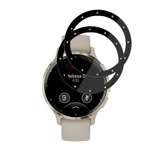Schutzfolie Techsuit Nano Flex für Garmin Venu 3S, Set 2 Stück, Kunststoff, Schwarz