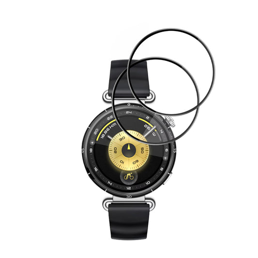 Schutzfolie Techsuit Nano Flex für Huawei Watch GT 6 41mm, Set 2 Stück, Kunststoff, Schwarz
