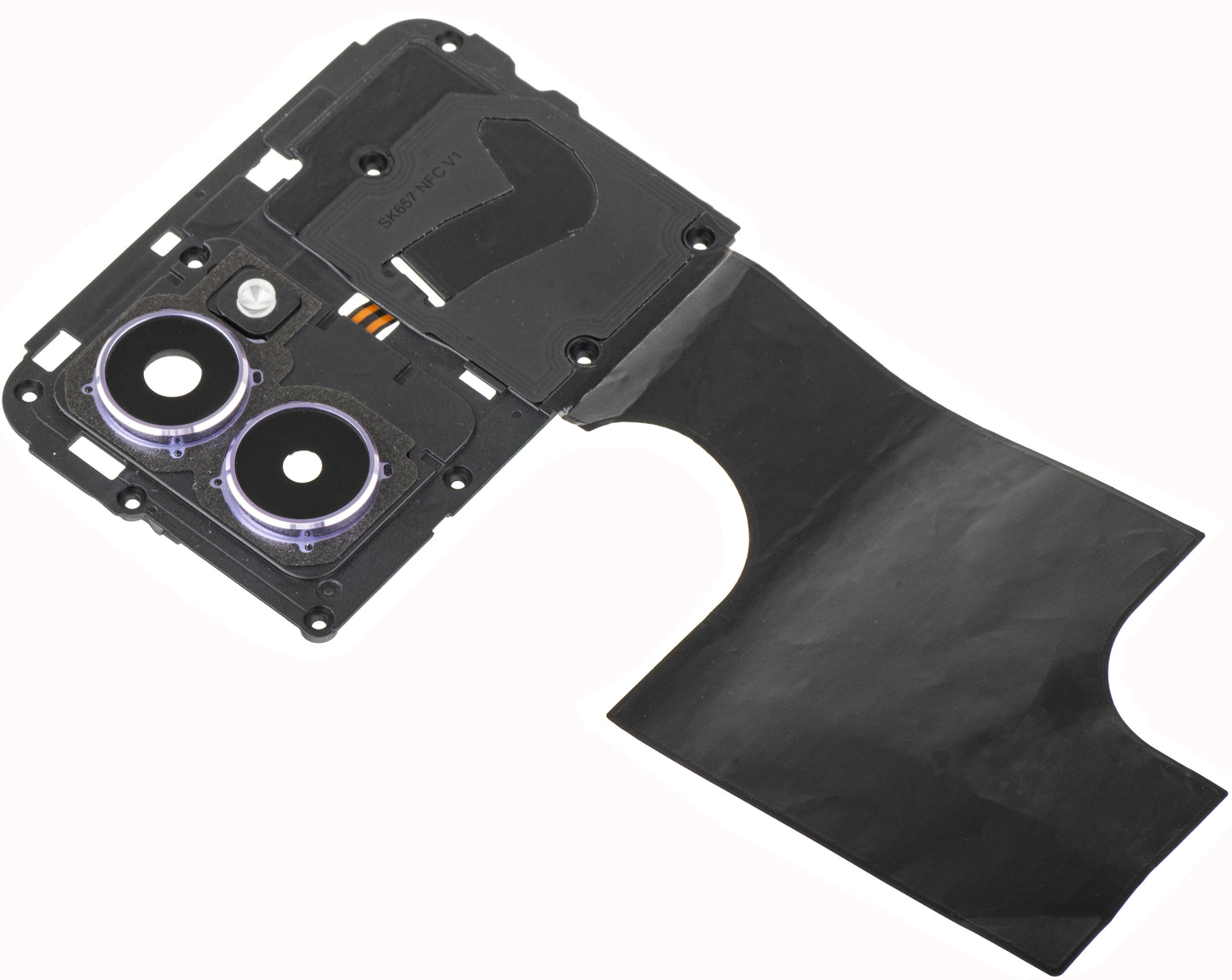 Vetro Fotocamera Posteriore - Flash - Cornice Interna - Antenna NFC HMD Pulse Pro, con Cornice, Viola (Twilight Purple), Service Pack 286954416