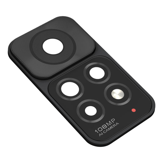 Vetro della fotocamera posteriore Xiaomi Redmi Note 11 Pro, con cornice, nero