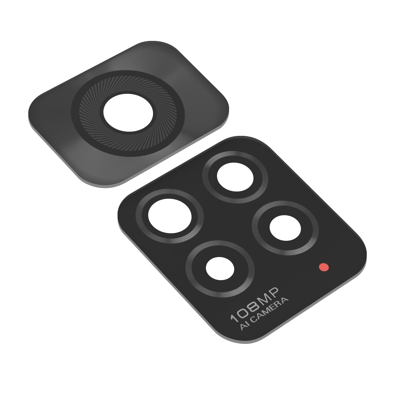 Verre pour caméra arrière Xiaomi Redmi Note 11S, noir