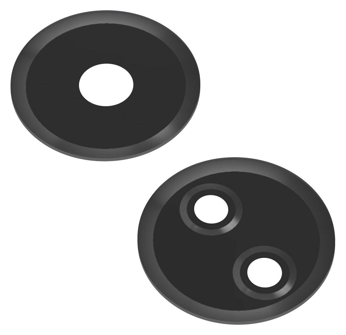 Vitre Caméra Arrière Xiaomi Redmi 13C, Wide + Macro, Noir