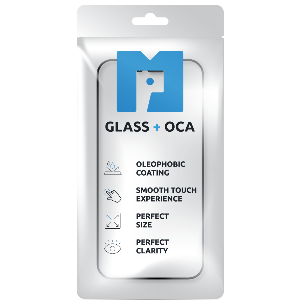 Displayglas + OCA MP kompatibel mit Apple iPhone XR, Schwarz