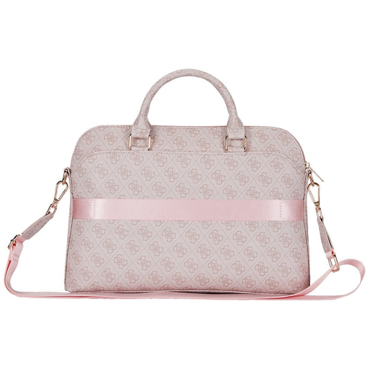Sac Guess 4G Triangle Logo pour ordinateur portable 15 pouces, Rose