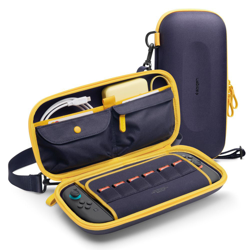 Spigen Nano Pop Pro Schutztasche für Nintendo Switch 2 Konsole, Marineblau AGP09565