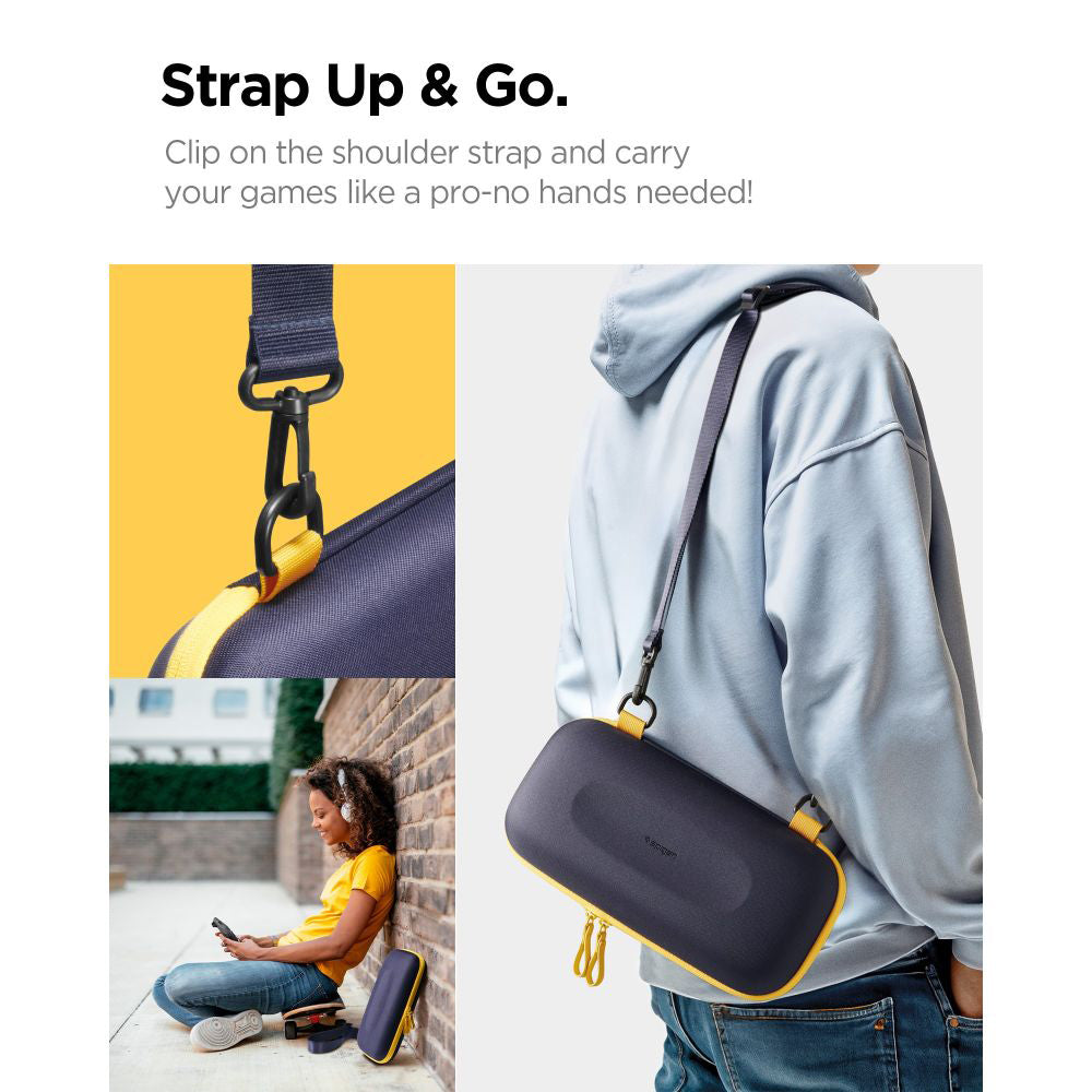 Spigen Nano Pop Pro Schutztasche für Nintendo Switch 2 Konsole, Marineblau AGP09565