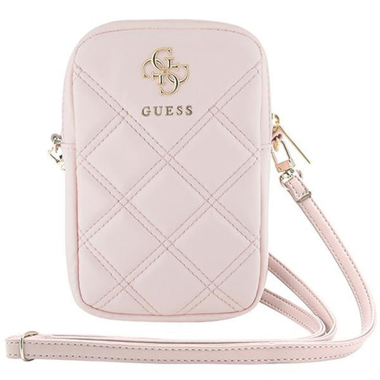 Sac Universel pour Téléphone, Guess, Quilted 4G, Rose.